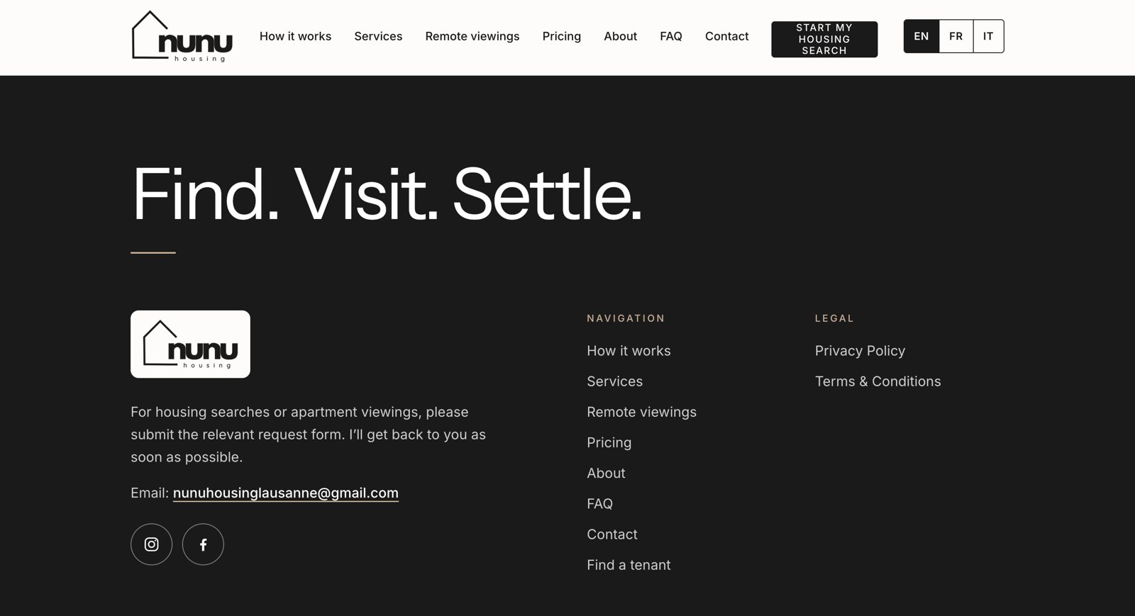 nunuhousing.com — footer